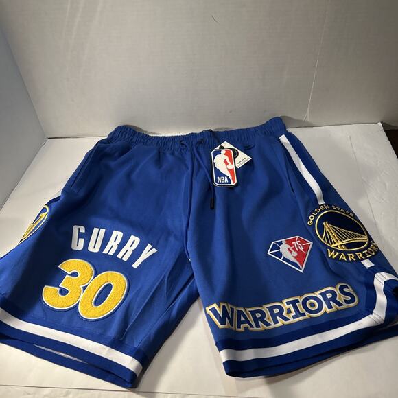 Steph Curry Warriors #30 2XL 75th Anniversary Shorts Pro Standard NWT